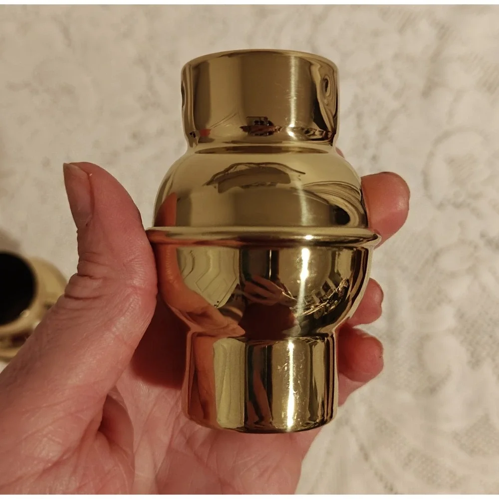 Set Of 4 Decorative Brass Joint Collars
